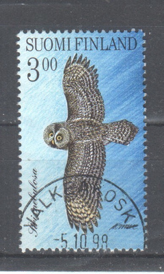 1998 Pöllöjä blokista loistoleimainen.