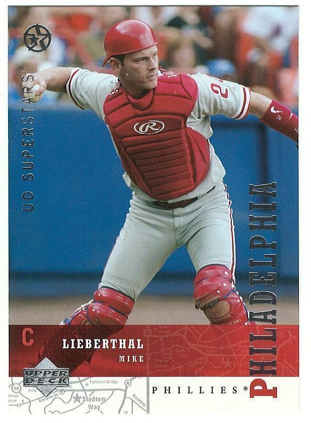02-03 UD Superstars #186 Mike Lieberthal