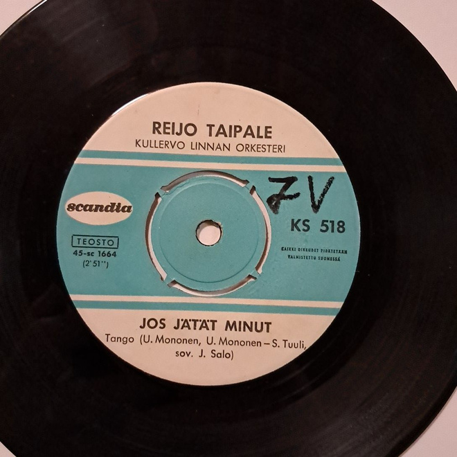 Reijo Taipale – Jos Jätät Minut, Vaaralliset Huulet. V.1964