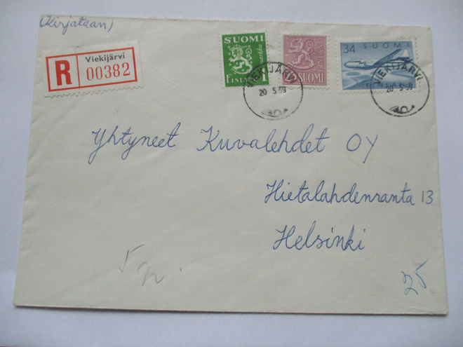 1959 Viekijärvi R sekapostitekuori