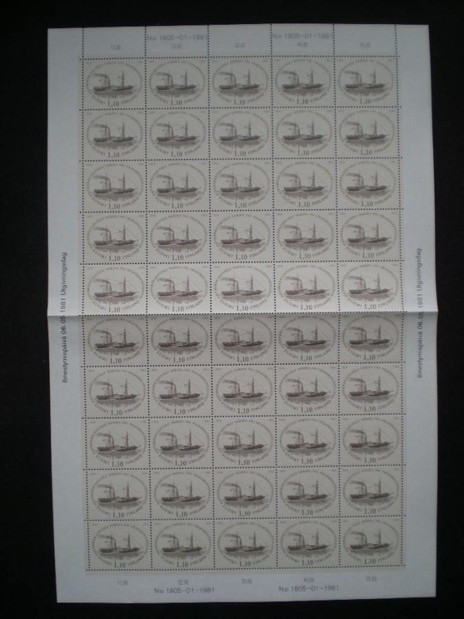 Postimerkkiarkki NORDIA 1981 - Lape 878 **
