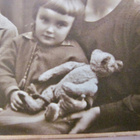 VANHA CDV Valokuva Lapset Lelu Nalle Karhu Nallekarhu 1900-l - pikkukuva 2