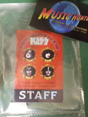 KISS PSYCHO-CIRCUS HALLOWEEN ´98 STAFF, BACKSTAGE PASSI