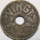 France. 20 centimes 1941 "Vingt". - pikkukuva 2