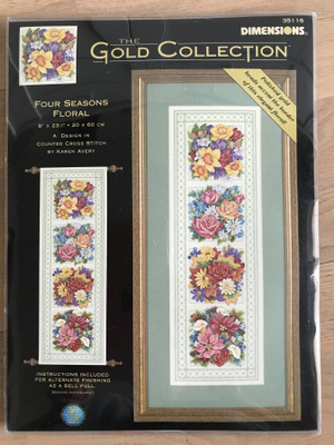Ristipistopakkaus / ristipistotyö Four Seasons Floral