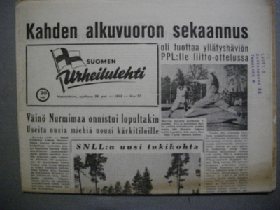 Suomen Urheilulehti Nro 77/1953 (12.3)