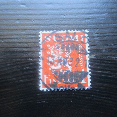 M30 Leijonamerkki 1mk oranssi 1930