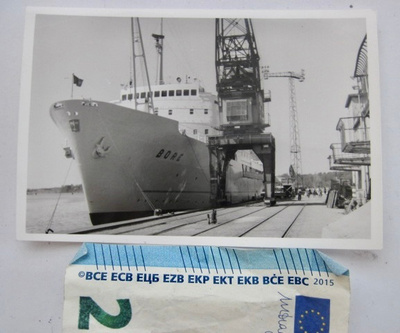 VANHA Valokuva Laiva Bore 1950-l