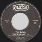 The Quiets – Twist D'Amore / Casino  7"  Fin.1988 - pikkukuva 2