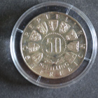 Olympia Itävalta 1964 50 Shilling Ag - pikkukuva 2