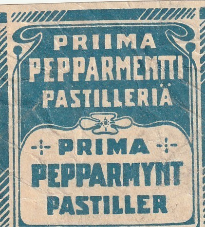 KARAMELLIPAPERI - PRIIMA PEPPARMENTTI PASTILLERIÄ  (AB1)