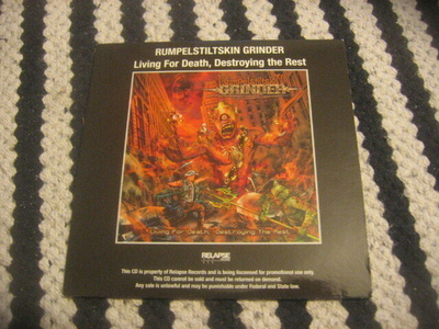 Rumpelstiltskin Grinder - Living For Death, Destroying The R