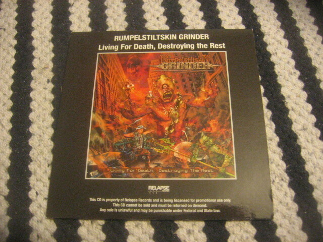Rumpelstiltskin Grinder - Living For Death, Destroying The R