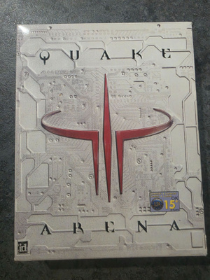 Quake III Arena (1999) alkuperäisessä "Big Box" -pahvipakkau