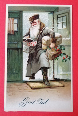 Vanha joulukortti kulk. 1912