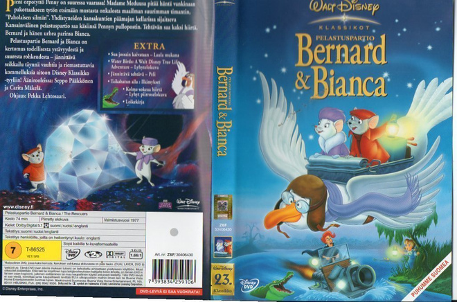 PELASTUSPARTIO BERNARD JA BIANCA	(34 505)	k	-FI-	DVD			1977