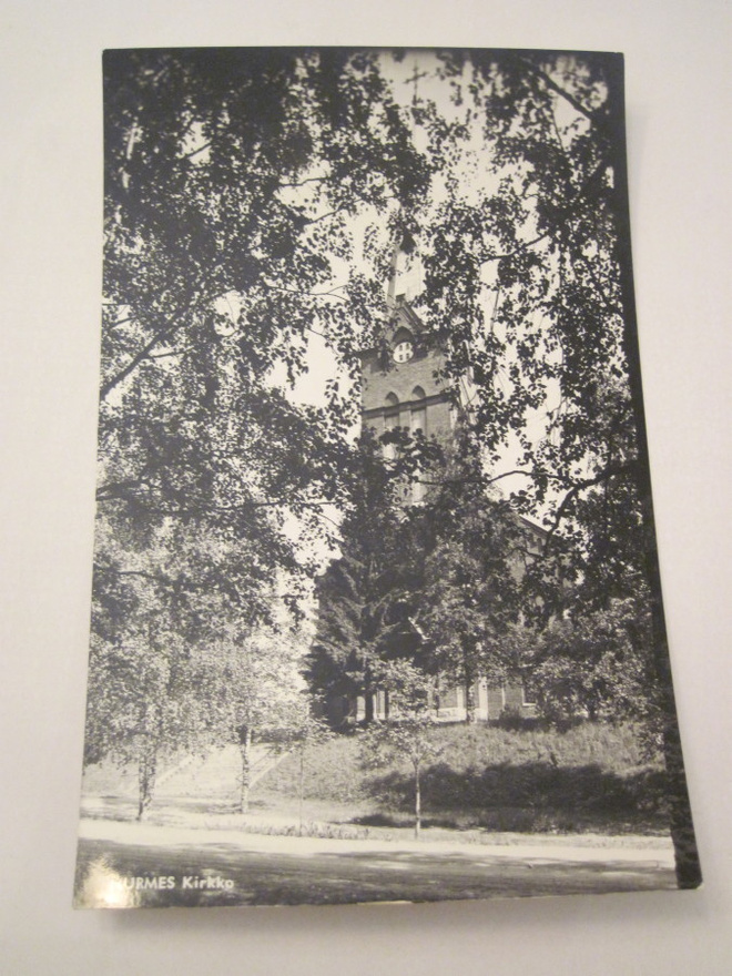 VANHA Postikortti Nurmes 1950-l Alkup.Mallikappale