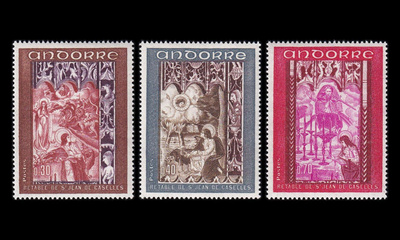 Andorra Fr 218-20 ** Freskoja (1969)