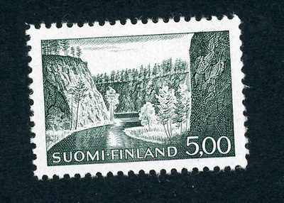 1964 Yleismerkki 5,00mk Ristikallio y-pap **
