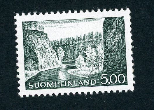 1964 Yleismerkki 5,00mk Ristikallio y-pap **