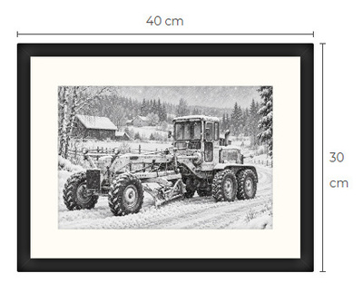Uusi Caterpillar art print kehystetty 30 cm x 40 cm