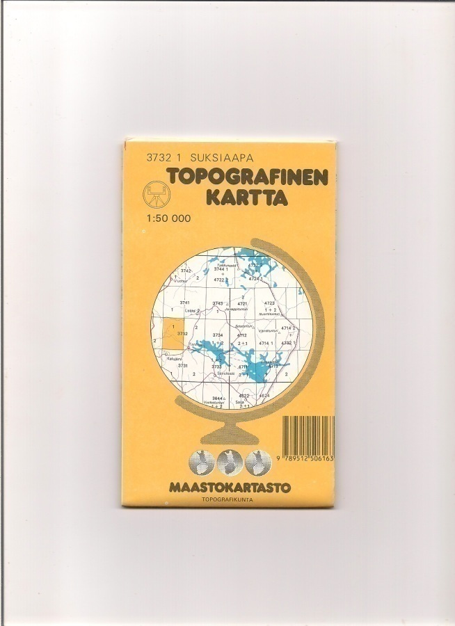 Topografinen kartta 1:50 000 Suksiaapa