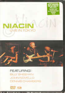 Niacin: Live In Tokyo -DVD (Billy Sheehan) (uusi)