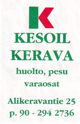 Kerava , Alikeravantie 25. Kesoil      s9/2