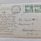 VANHA Kortti SHO Laiva Ilmatar Kulk. Tanska - Suomi 1937 - pikkukuva 2