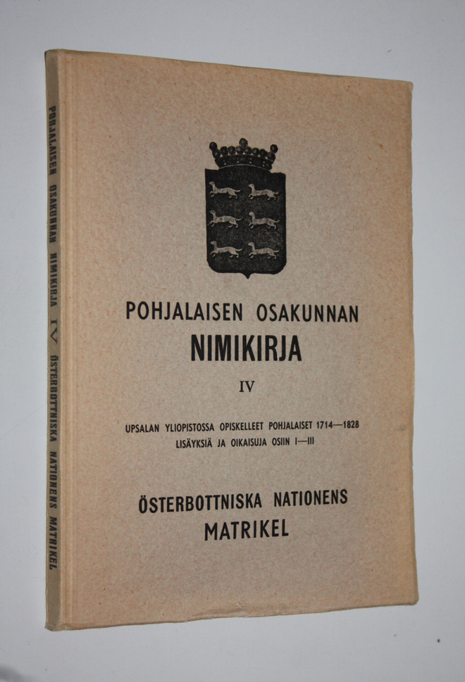 Sven-Erik (toim.) Åström : Pohjalaisen osakunnan nimikirj...