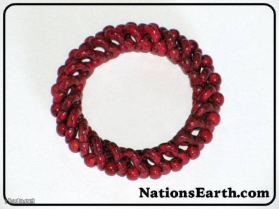 Red Dyed Turquoise Stretchable Bracelet *NEW*