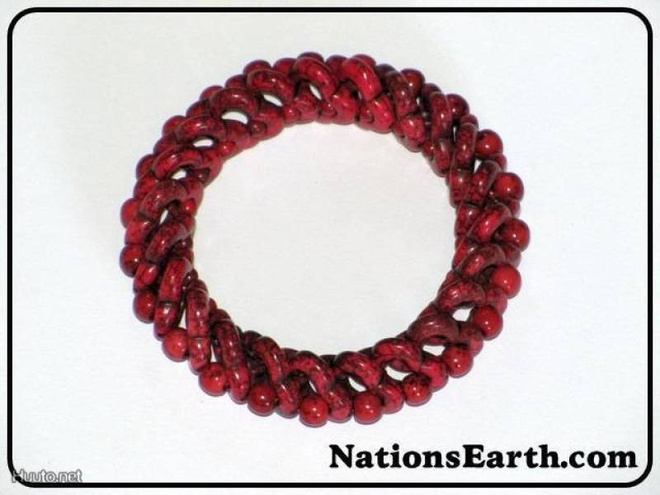 Red Dyed Turquoise Stretchable Bracelet *NEW*