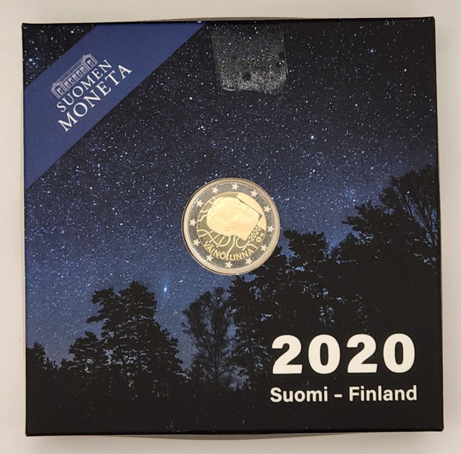 Suomi 2 € 2020 Väinö Linna Proof
