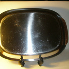 TERÄKSINEN ASTIA,TARJOTIN , STAINLESS STEEL 18/8 ,DENMARK - pikkukuva 1