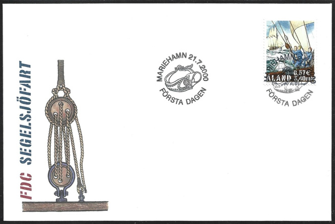 FDC Åland 2000  Purjehdusmerenkulku  LaPe ÅL 177