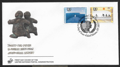YK New York - Nuorison 10. kvl päivä FDC  (Mic. 685-686 )