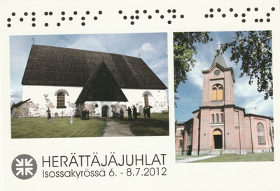 Postikortti, ISOKYRÖ, Herättäjäjuhlat 2012, oheisleima