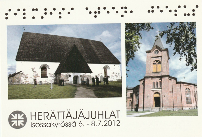 Postikortti, ISOKYRÖ, Herättäjäjuhlat 2012, oheisleima