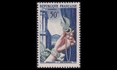 Ranska 999 ** Vientiteollisuuden tukeminen 50 Fr (1954)