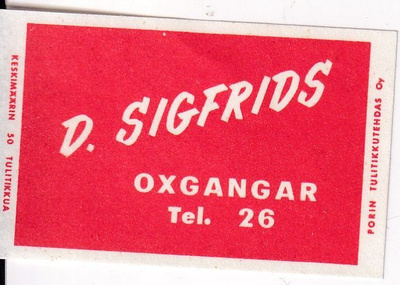 Oxgangar, D, Sigfrids,  s94