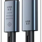 Uusi laadukas USB C 240W / 40Gpbs USB4 kaapeli /0,5m #29629 - pikkukuva 4