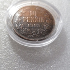 10 penniä 1905 hieman patinoitunut kl 6-7 - pikkukuva 5