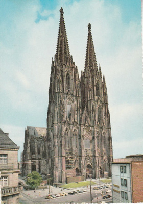 Postikortti, SAKSA, KÖLN,  vanha kortti 1960 luvulta