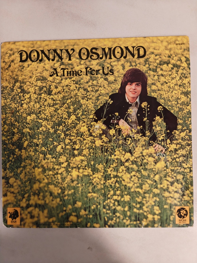 LP donny osmond/a time for us