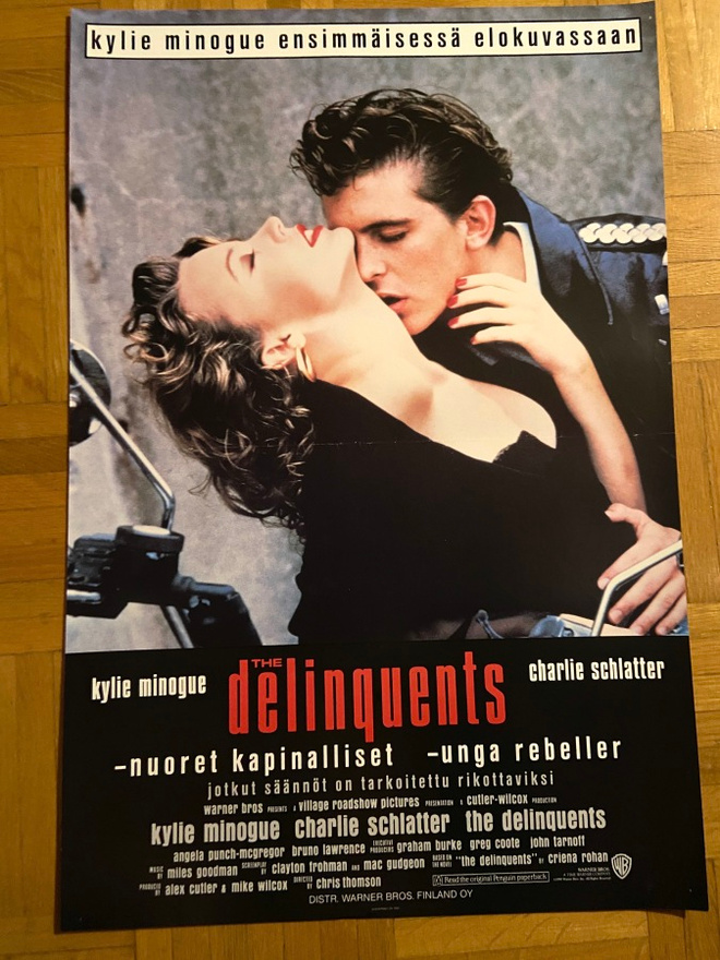Vanha elokuvajuliste: The Delinquents - nuoret kapinalliset