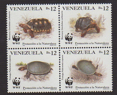 Venezuela 1992 WWF Sarja Kilpikonna