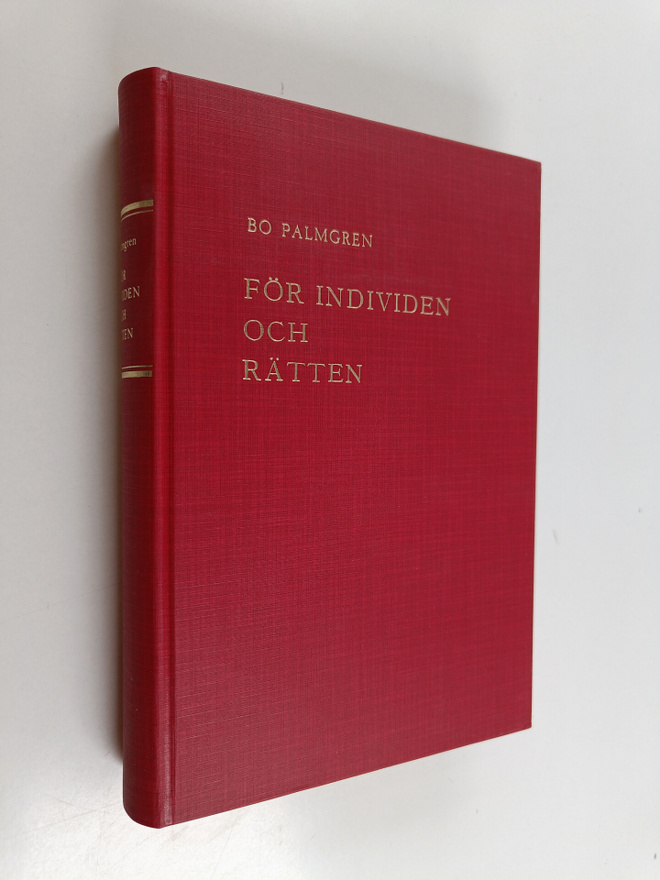 Bo Palmgren : För individen och rätten