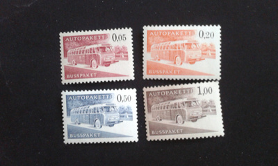 1963/1978 autopakettimerkit**