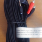 Audiokaapeli 10 metriä 2x RCA-3,5mm plug. - pikkukuva 2