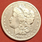 USA Morgan Silver Dollar 1891. (KD31). - pikkukuva 1